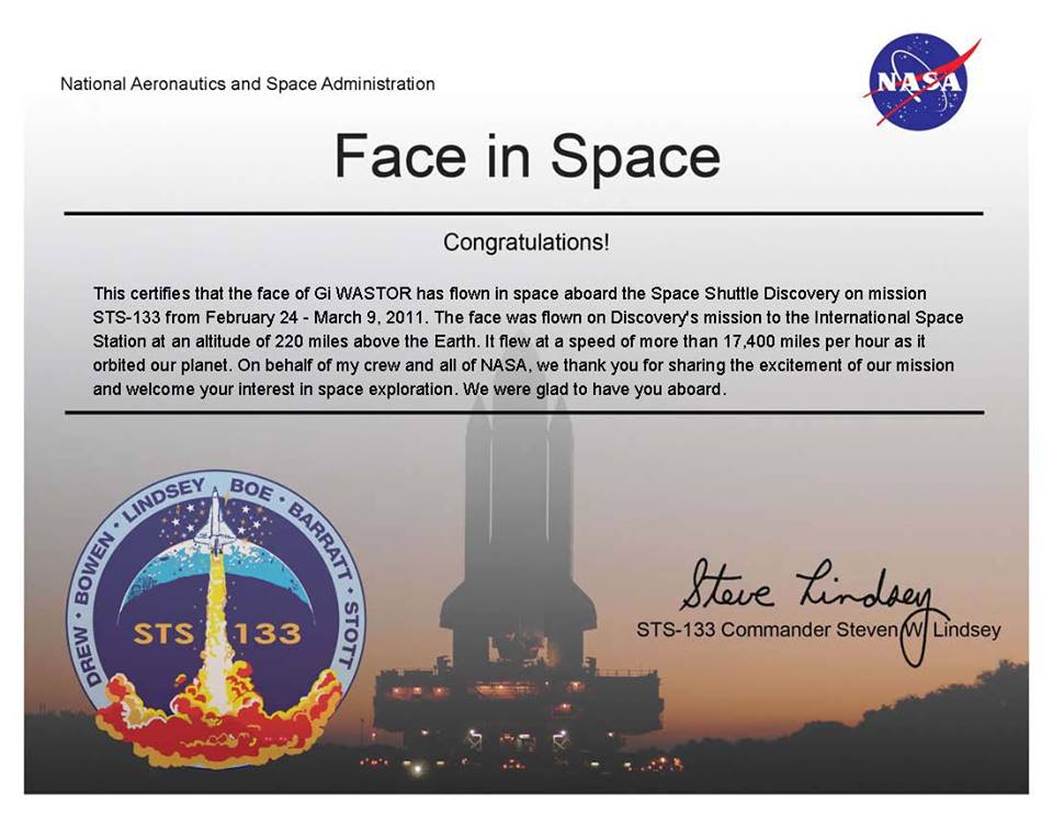 NASA Face in Space